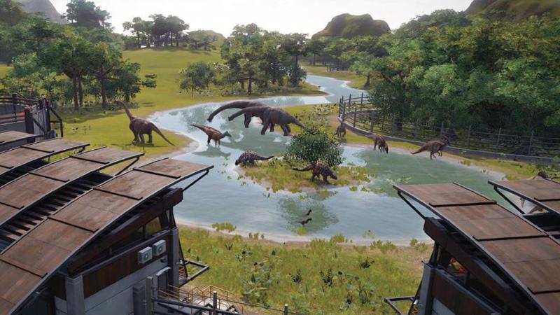 В Jurassic World Evolution игроки столкнутся с промышленным шпионажем