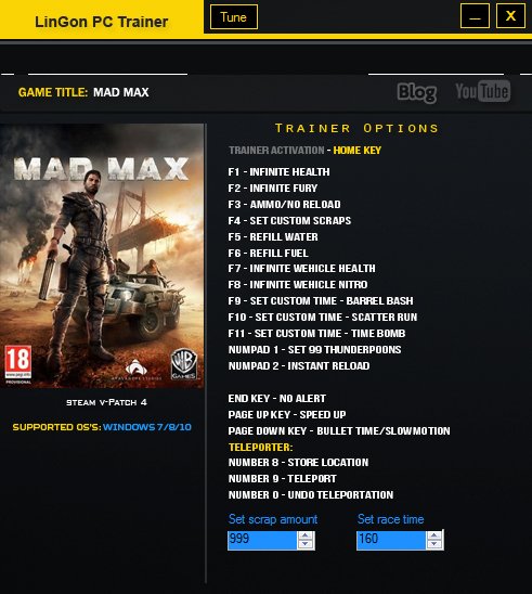 скачать читы на mad max Скачать трейнер для mad max v 1. 0. 1. 1.