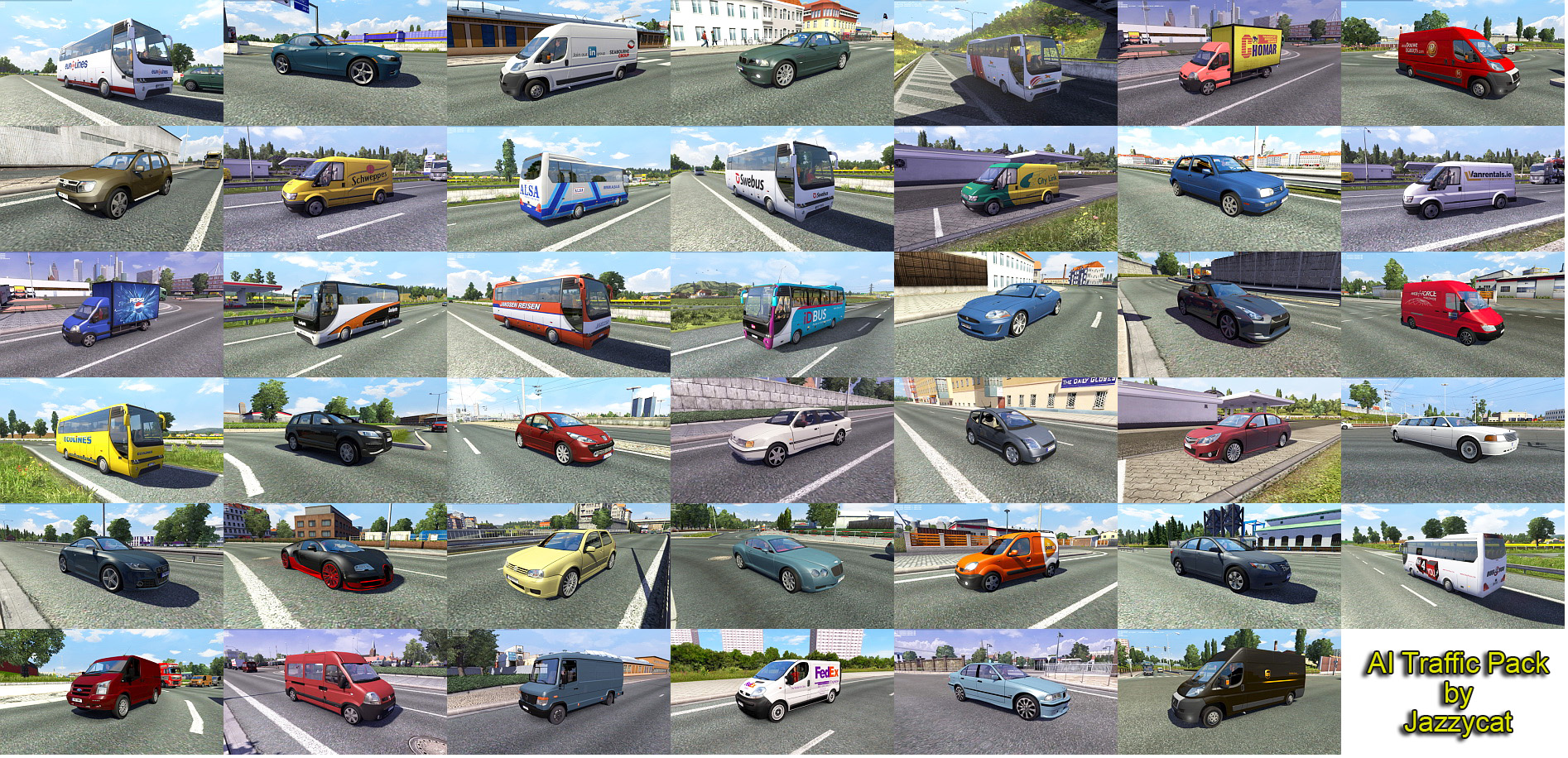 Ets 2 Quot Пак легкового траффика от Jazzycat V2 7 Quot Файлы