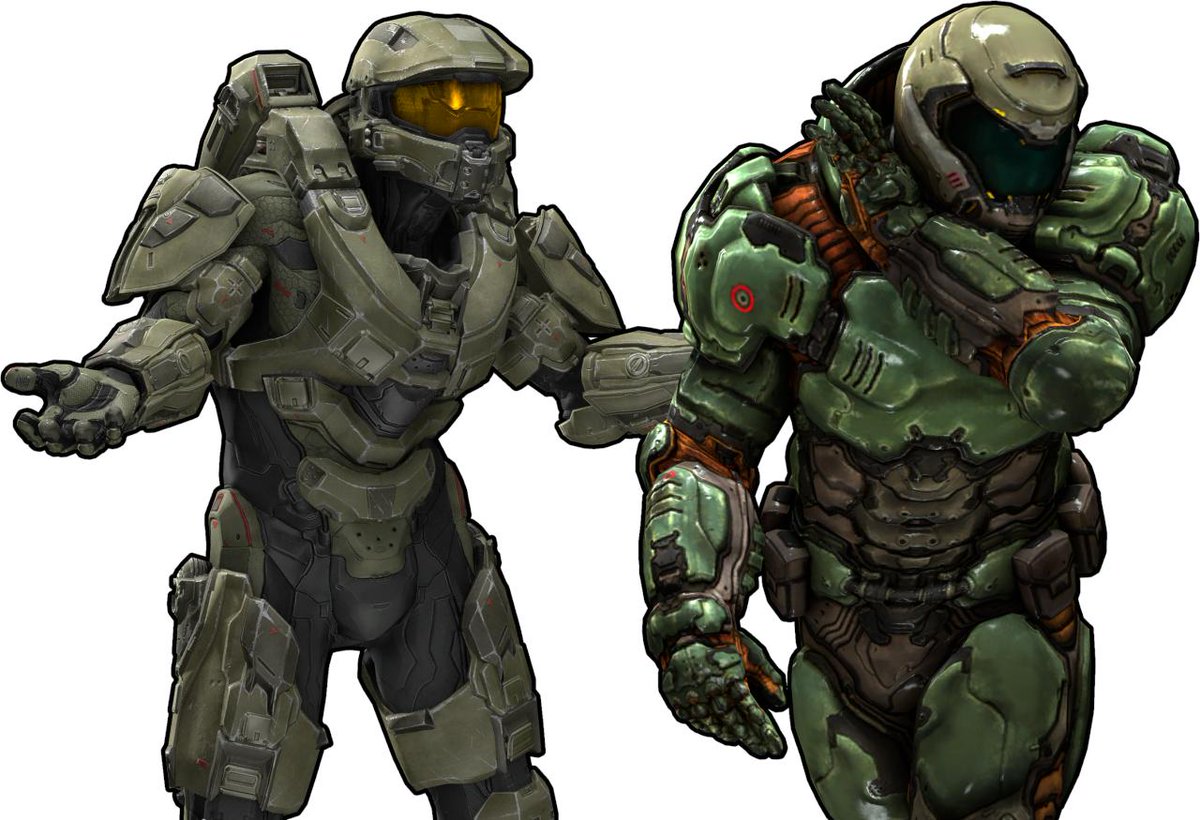 Doomguy vs Master Chief