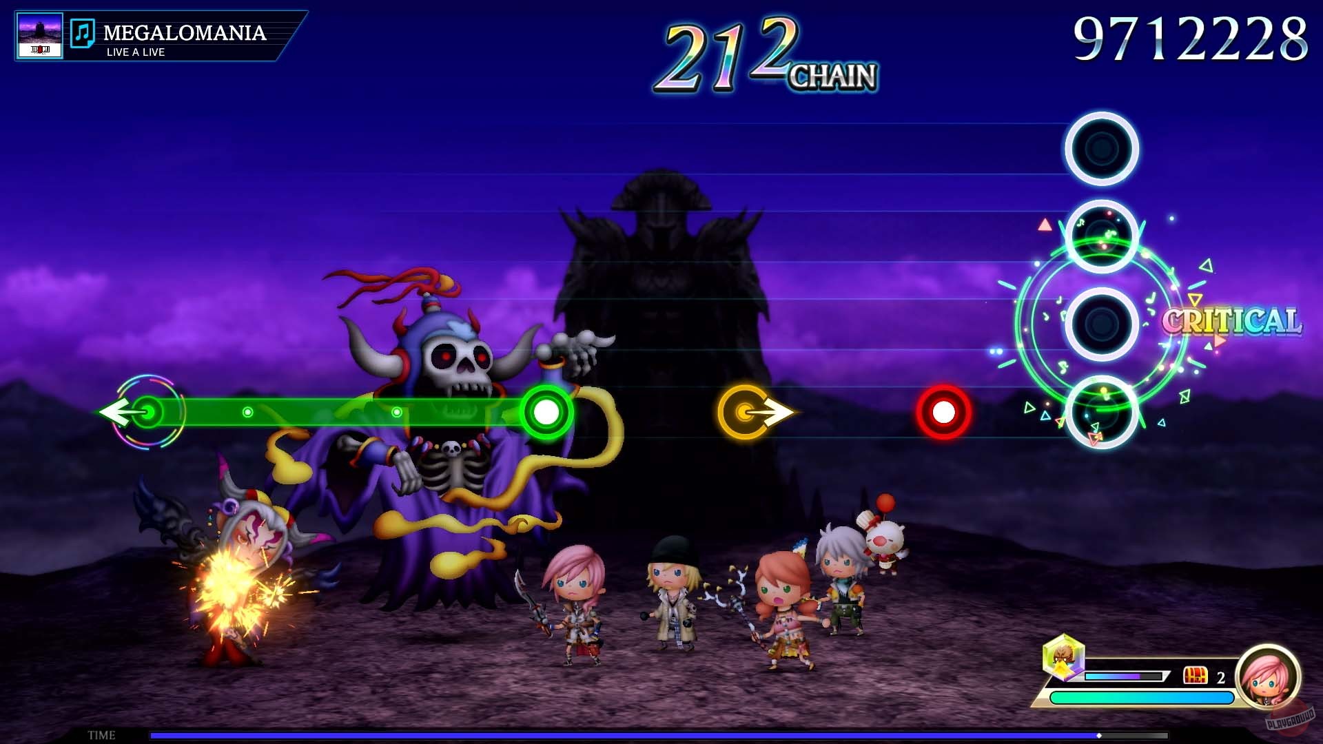Final bar. Theatrhythm final bar line.