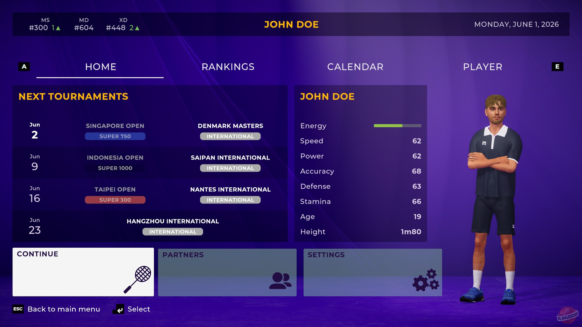 Скриншот Pure Badminton