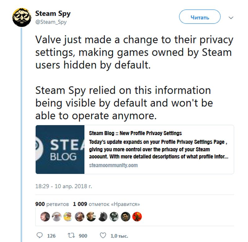 SteamSpy больше не сможет работать из-за изменений в Steam