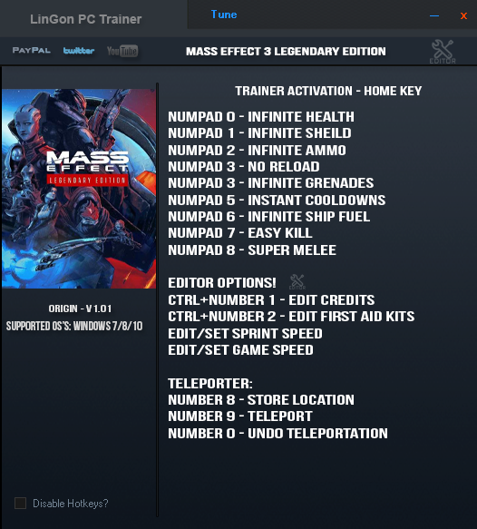Скачать Mass Effect Legendary Edition (Mass Effect 3): Трейнер.