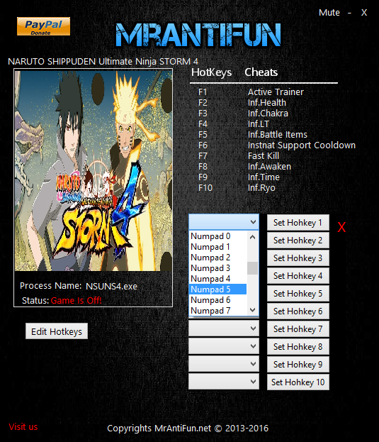 naruto shippuden ultimate ninja 4 cheats