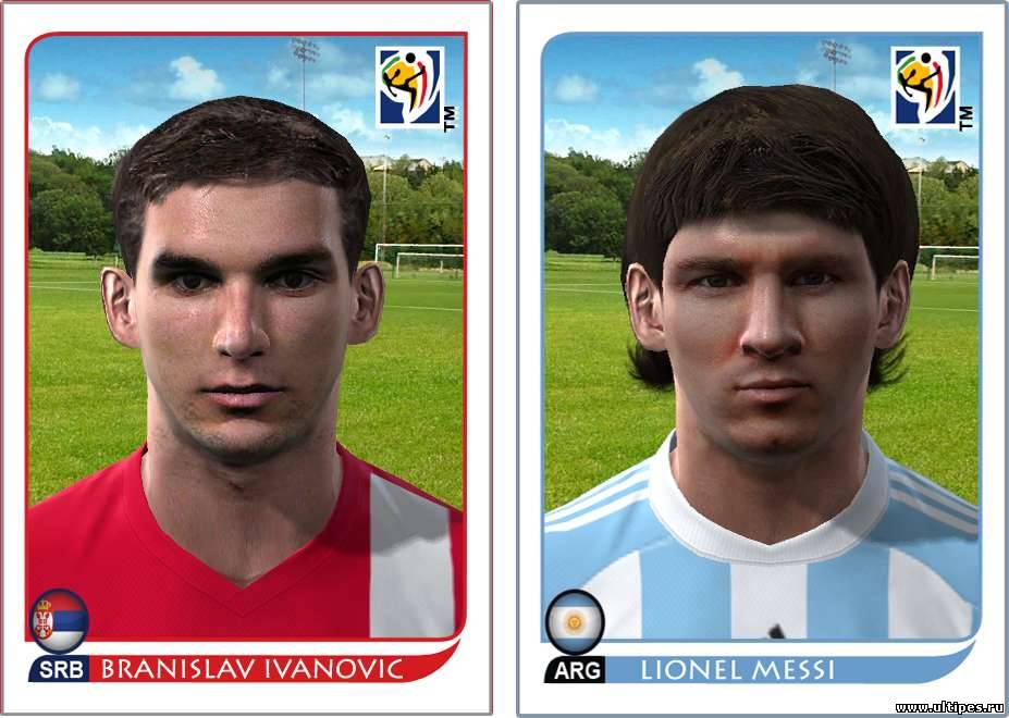 Скачать PES 2010 &quot;World Cup Faces Pack V2 by Ruqas&quot; Геймплей