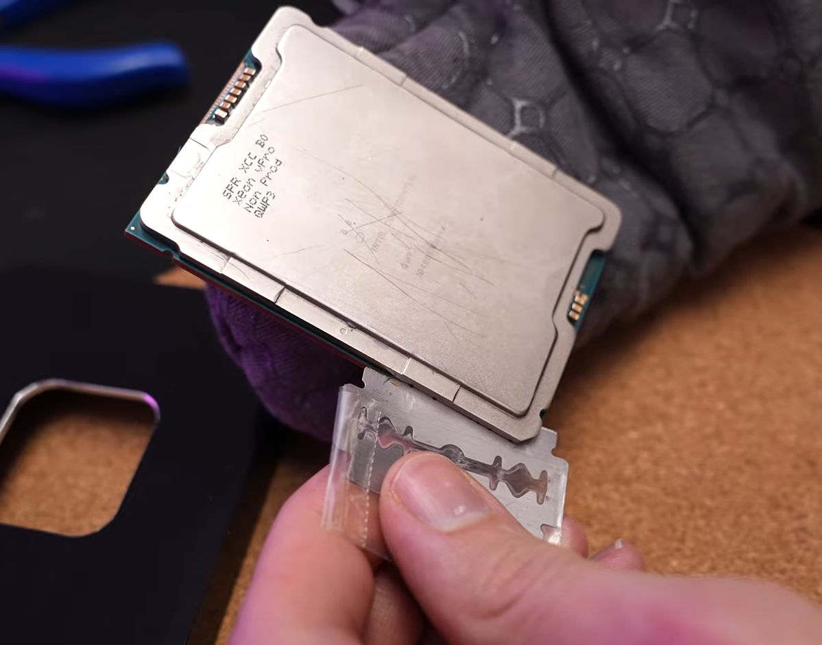 Intel как снять крышку