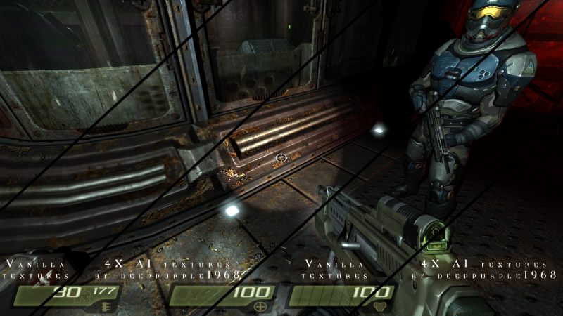 Оригинал Quake 4 / Quake 4 4X AI Textures by deeppurple1968