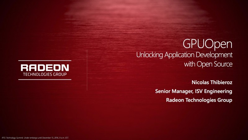 Инициатива AMD GPUOpen