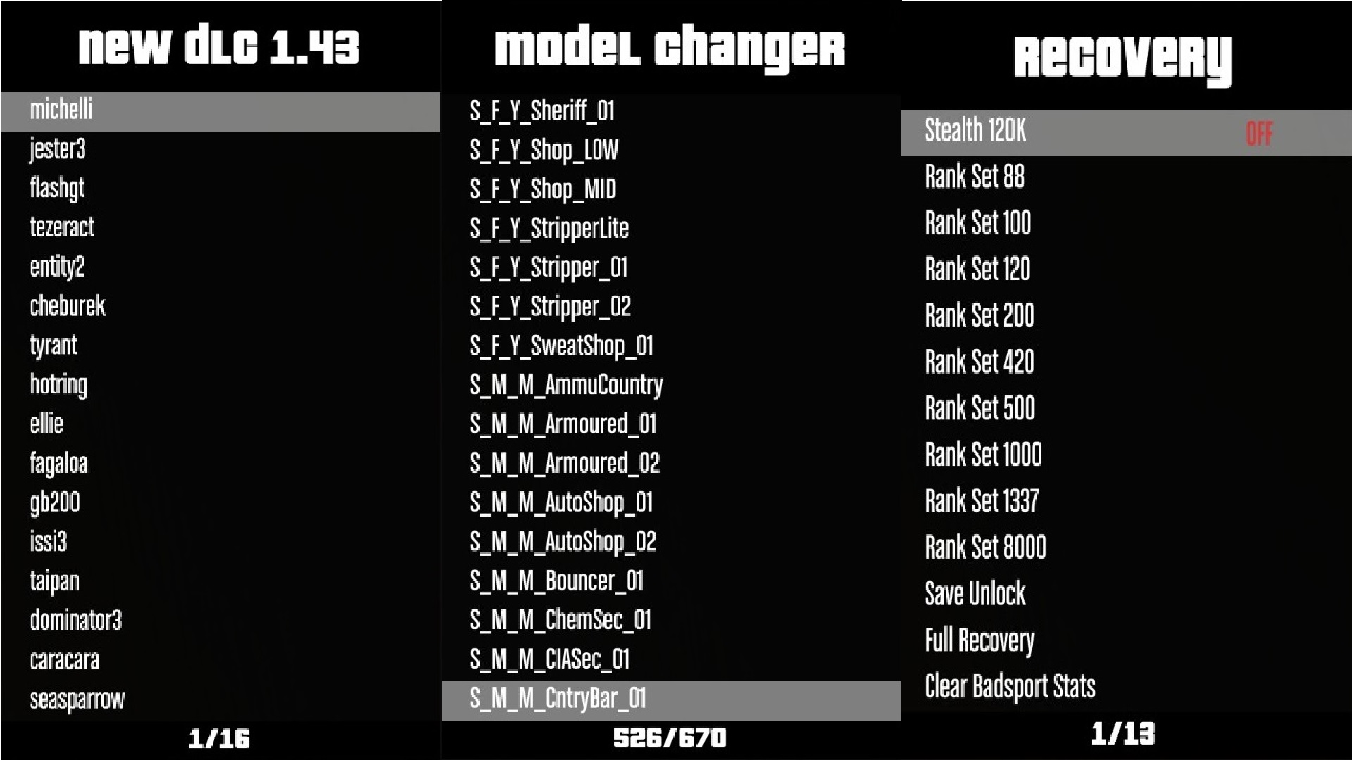 Grand Theft Auto 5 (GTA V): Cheat (The Umbrella v5) [1.43]
