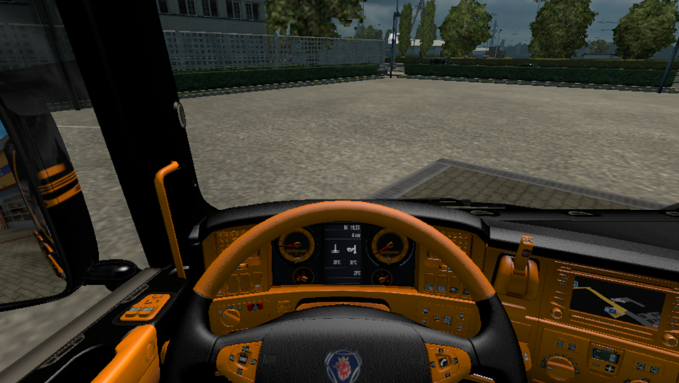 Скачать Euro Truck Simulator 2 "Dashboard_Pack_for_Scania" Геймплей