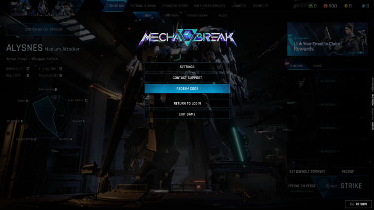 Промокоды в Mecha Break: доступные коды и как их активировать