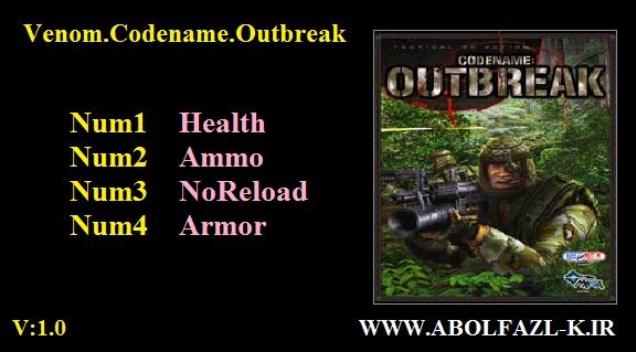 Venom. Codename: Outbreak: Trainer (+4) [1.0] {Abolfazl.k}