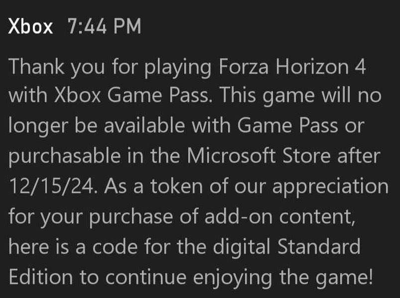 Microsoft отправляет бесплатные коды Forza Horizon 4 всем подписчикам ...