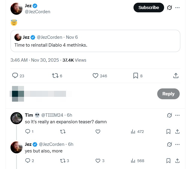 Твит Джеза Кордена. Изображение: x.com