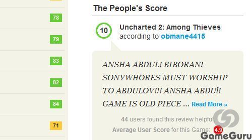 На Metacritic набежали тролли из СНГ