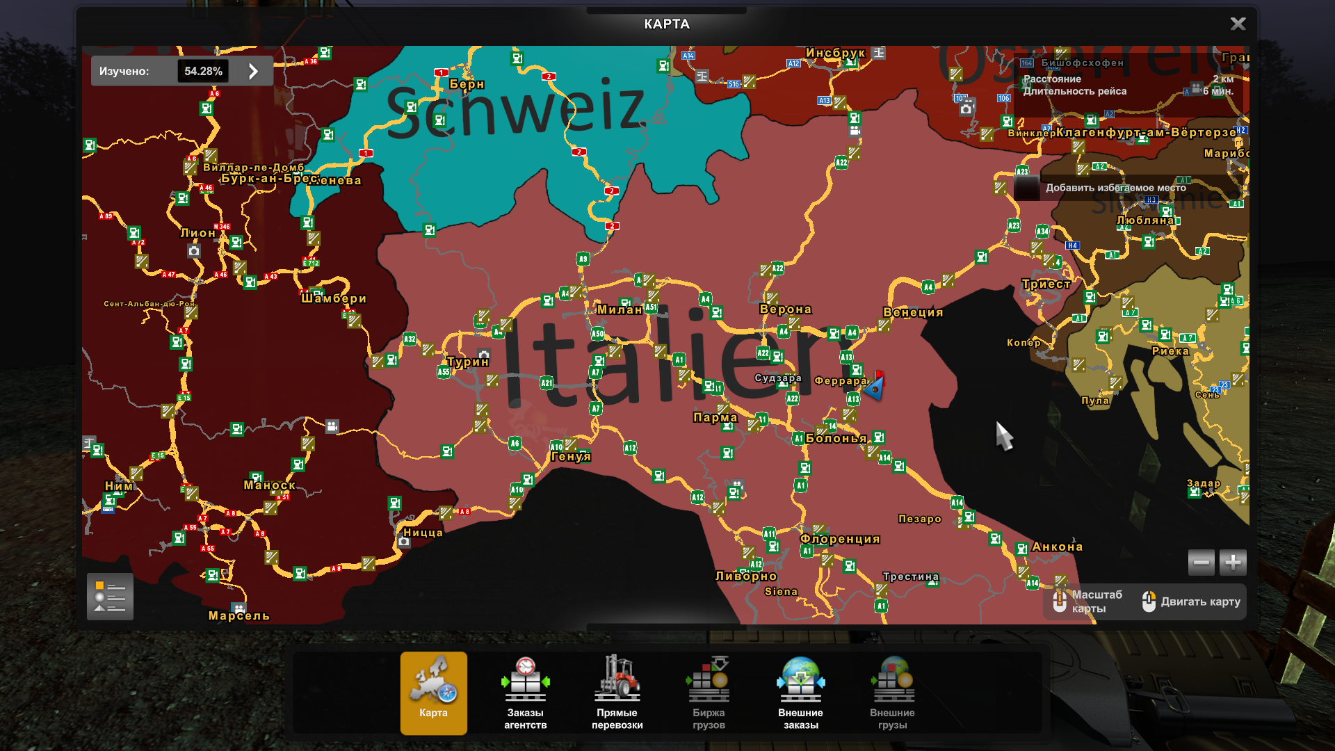Скачать Euro Truck Simulator 2 "Цветная подложка для карты (Colored Map ...