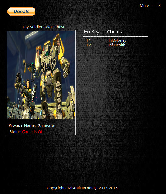 Toy Soldiers: War Chest: Trainer (+2) [1.00] {MrAntiFun}