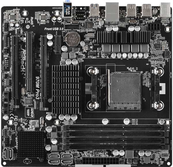 Системная плата ASRock 970M Pro3 поддерживает процессоры AMD с TDP до ...