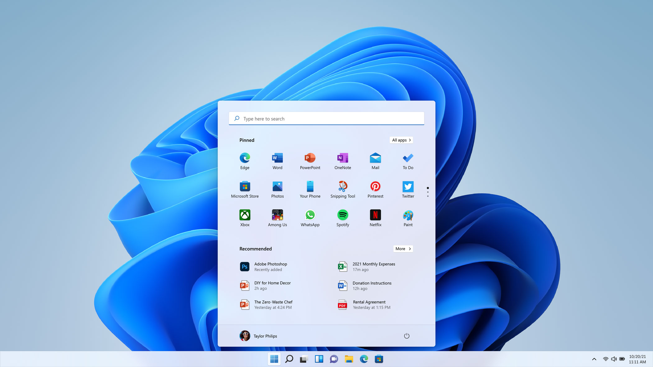 Captura de pantalla windows 11