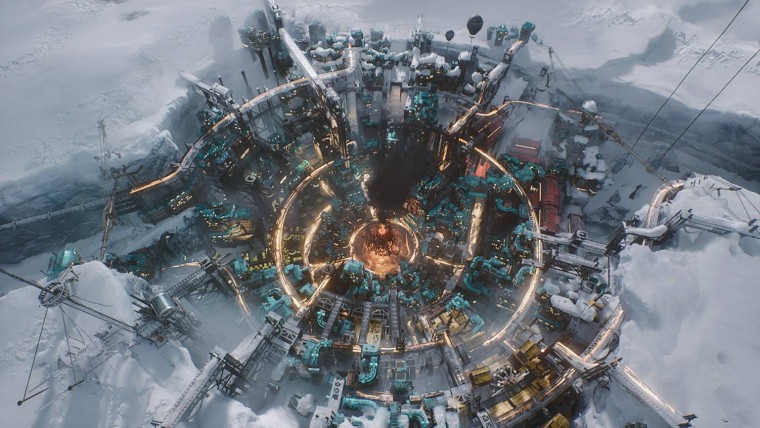 Красивый городишка в суровом мире Фростпанка