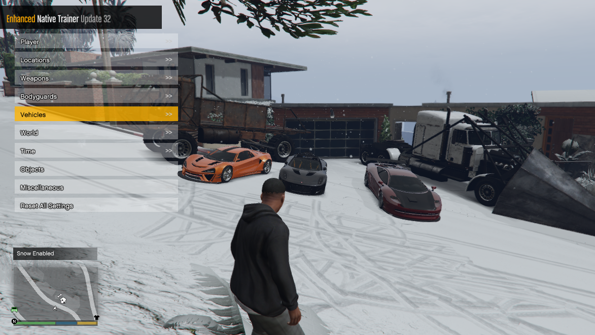 Grand Theft Auto 5 (GTA V): Cheat (Enhanced Native Trainer Update 32)