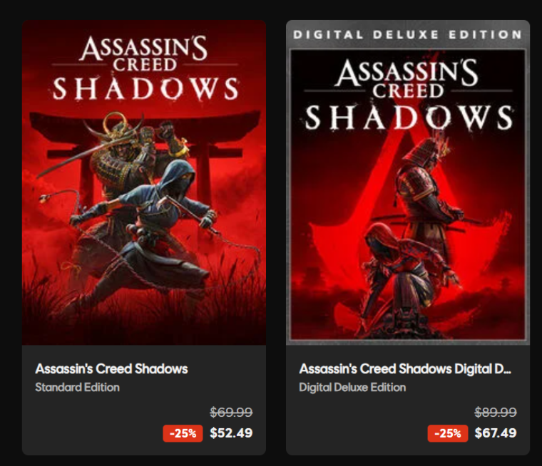 Также скидка имеется в Ubisoft Store.