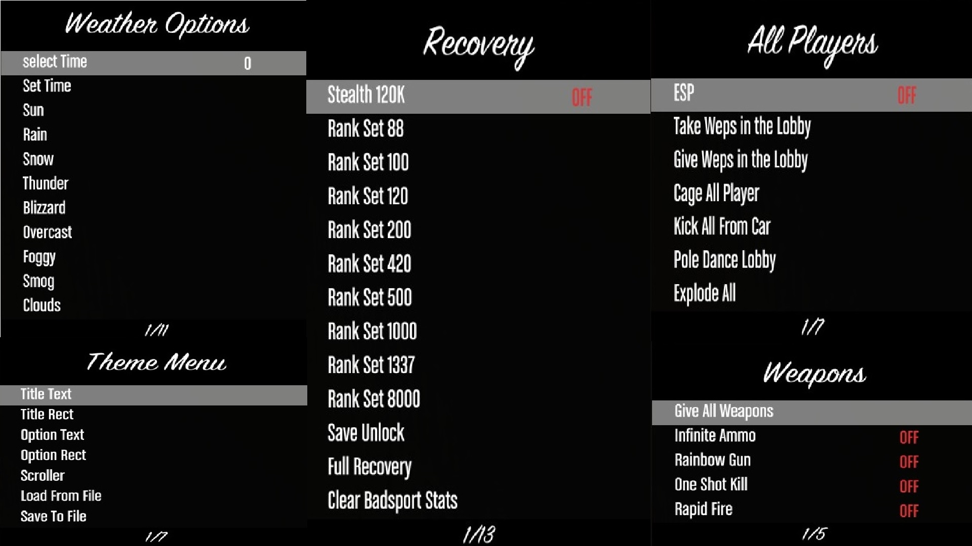 Grand Theft Auto 5 (GTA V): Cheat (The Umbrella v6) [1.43]