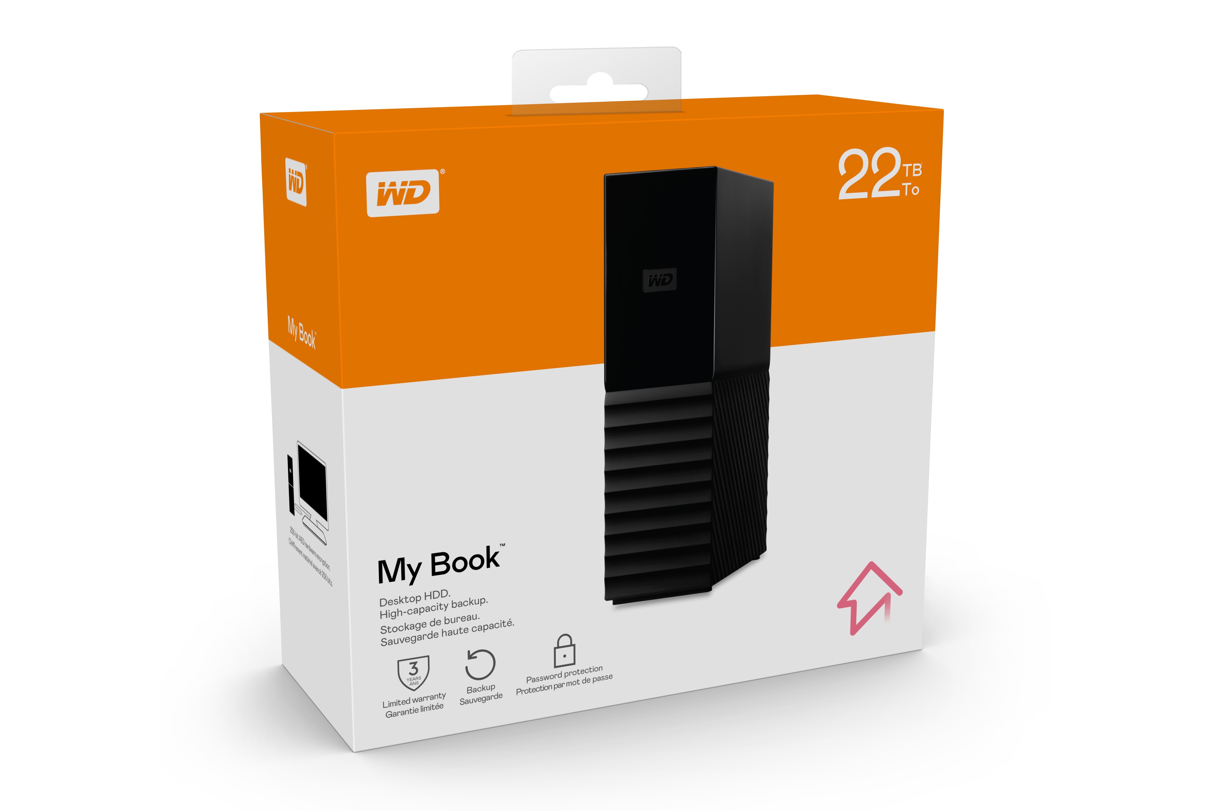 Выпущены внешние накопители Western Digital My Book ёмкостью 22 ТБ и 44 ТБ