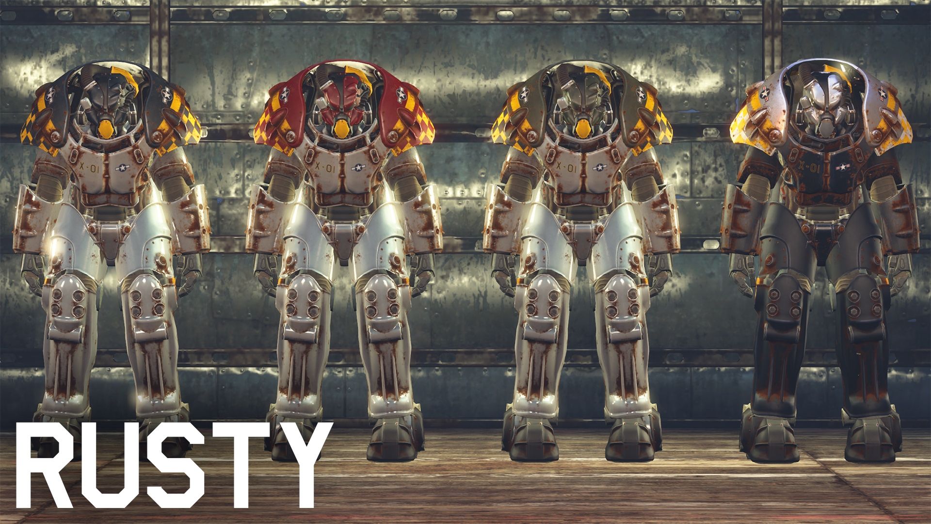 Скачать Fallout 4 "X01 Power Armor WW2 Airplane Paints / Самолётная