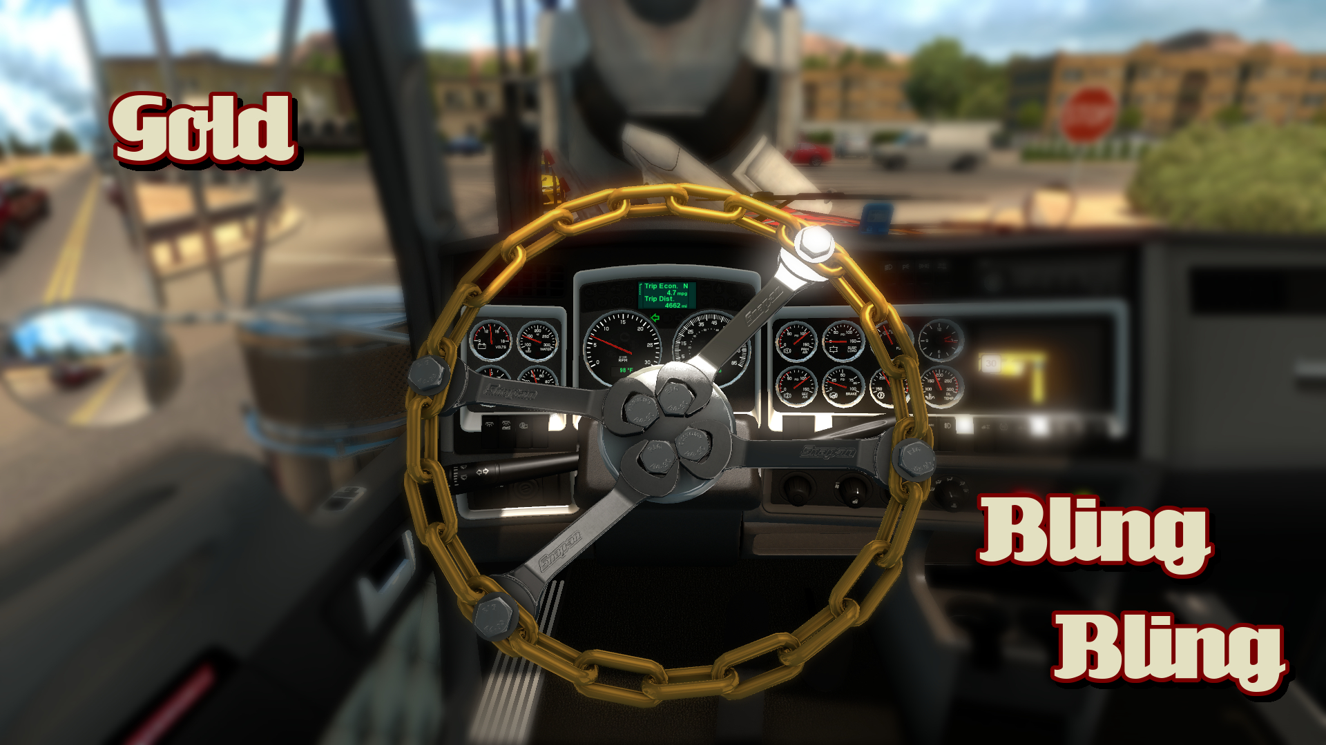 Скачать Euro Truck Simulator 2 "Новый руль-цепь для грузовиков" [1.45 ...