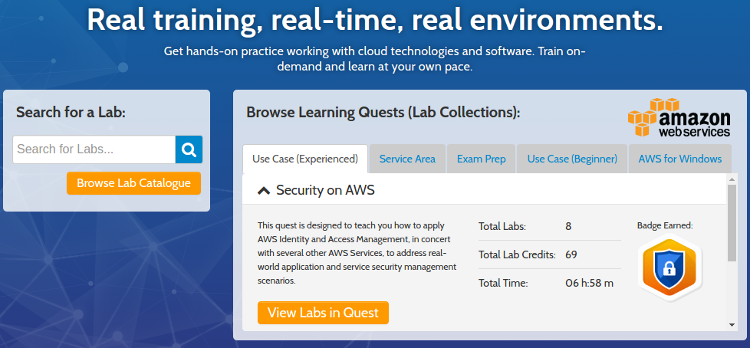 Qwiklabs предоставляет платформу для обучения облачным технологиям