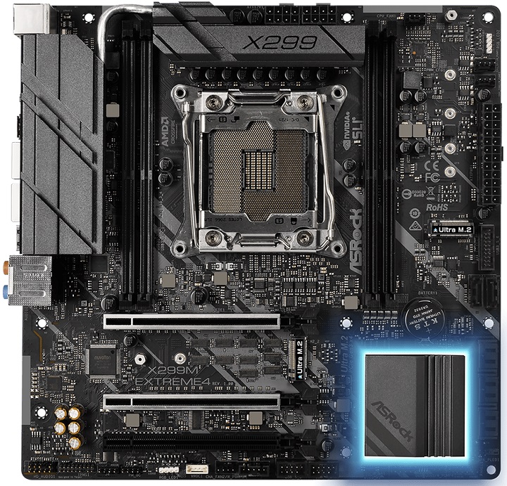 Дебютировала материнская плата ASRock X299M Extreme4 для процессоров ...