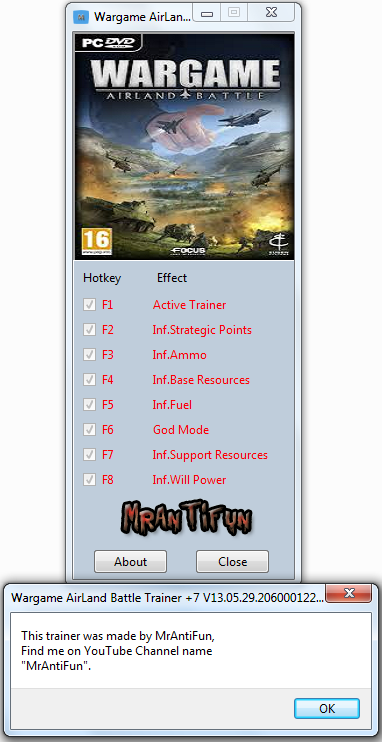 Wargame ~ AirLand Battle: Trainer (+7) [13.05.29.2060001225] {MrAntiFun}