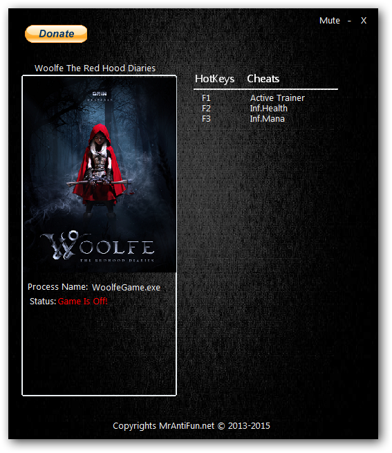 Woolfe &#8211; The Red Hood Diaries: Trainer (+2) [v.1.0 &#8211; 64Bit] {MrAntiFun}