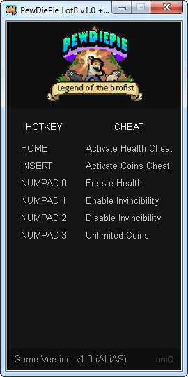 PewDiePie: Legend of the Brofist: Trainer (+3) [1.0] {UNIQ}