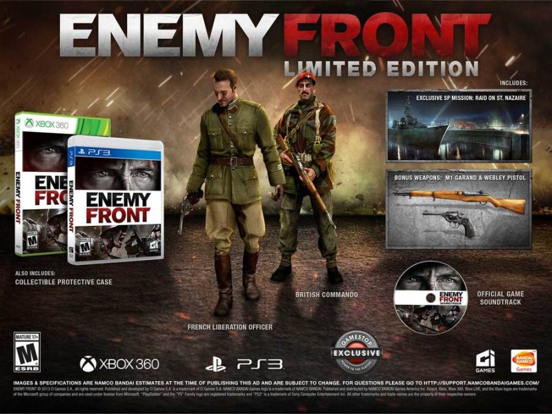 Картинка Enemy Front - состав Limited Edition