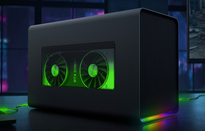 Razer Core X Chroma: внешний бокс для видеокарты с подсветкой