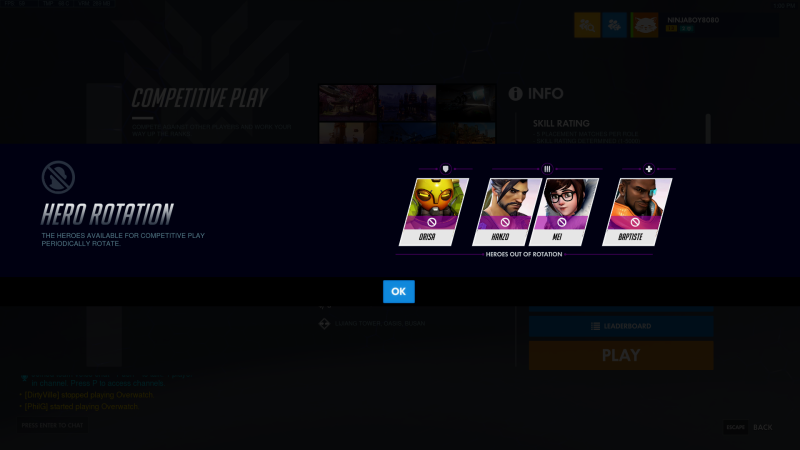Демонстрация ротации героев в Overwatch