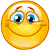 Смайлик улыбается и подмигивает смайлики картинки