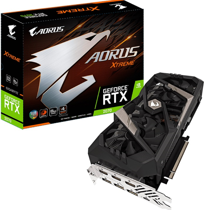 Gigabyte анонсировала две видеокарты GeForce RTX 2070 линейки Aorus