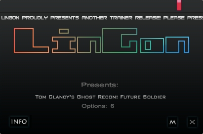 Tom Clancy&#8217;s &#8211; Ghost Recon Future Soldier: Trainer (+6) [1.0] {LinGon}