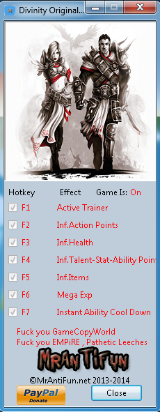 Divinity ~ Original Sin: Trainer (+8) [1.0.56.0] {MrAntiFun}