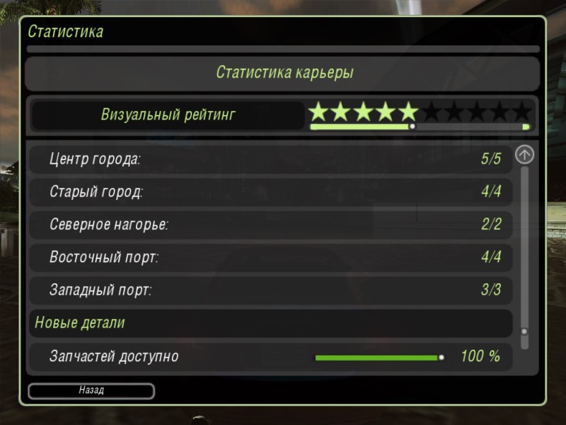 Need for Speed: Underground 2: Save Game \ Save Game (90%, $ 370k, for EU version)