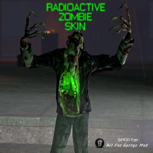 Radioactive zombie skin pack