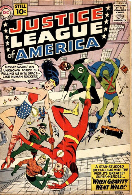 Один из первых комиксов про «Лигу справедливости»