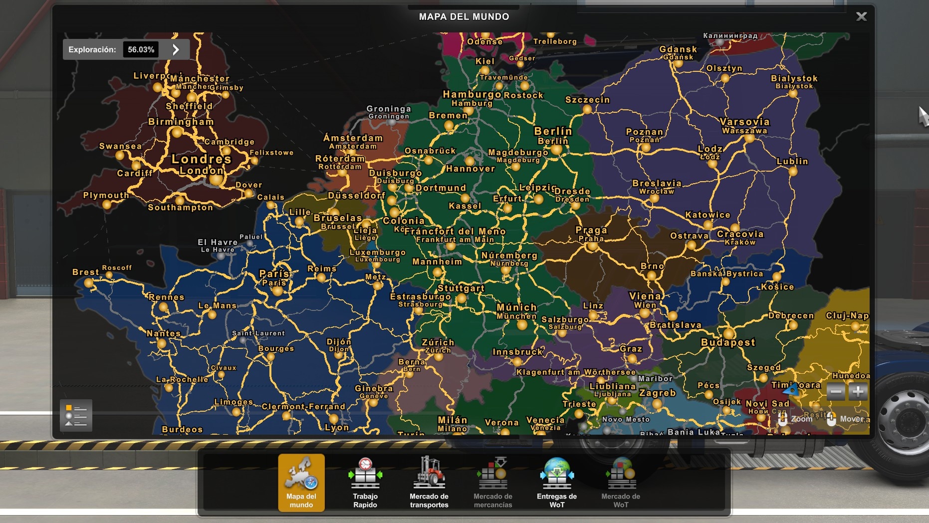 Скачать Euro Truck Simulator 2 "Цветная подложка для карты (Colored Map ...