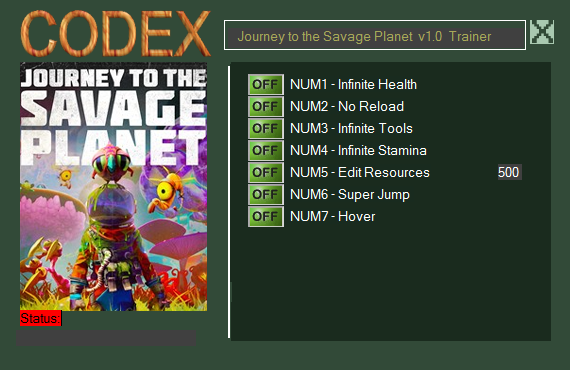Journey to the Savage Planet: Trainer (+7) [1.0] {CODEX}