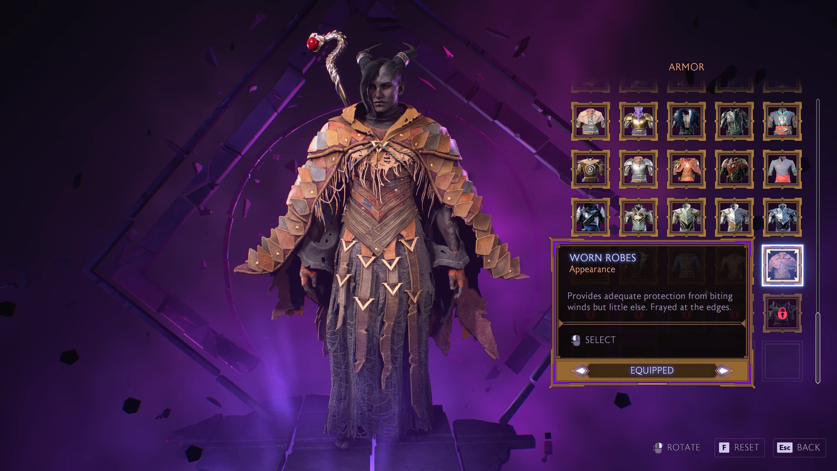 Броня Анариса без капюшона и маски