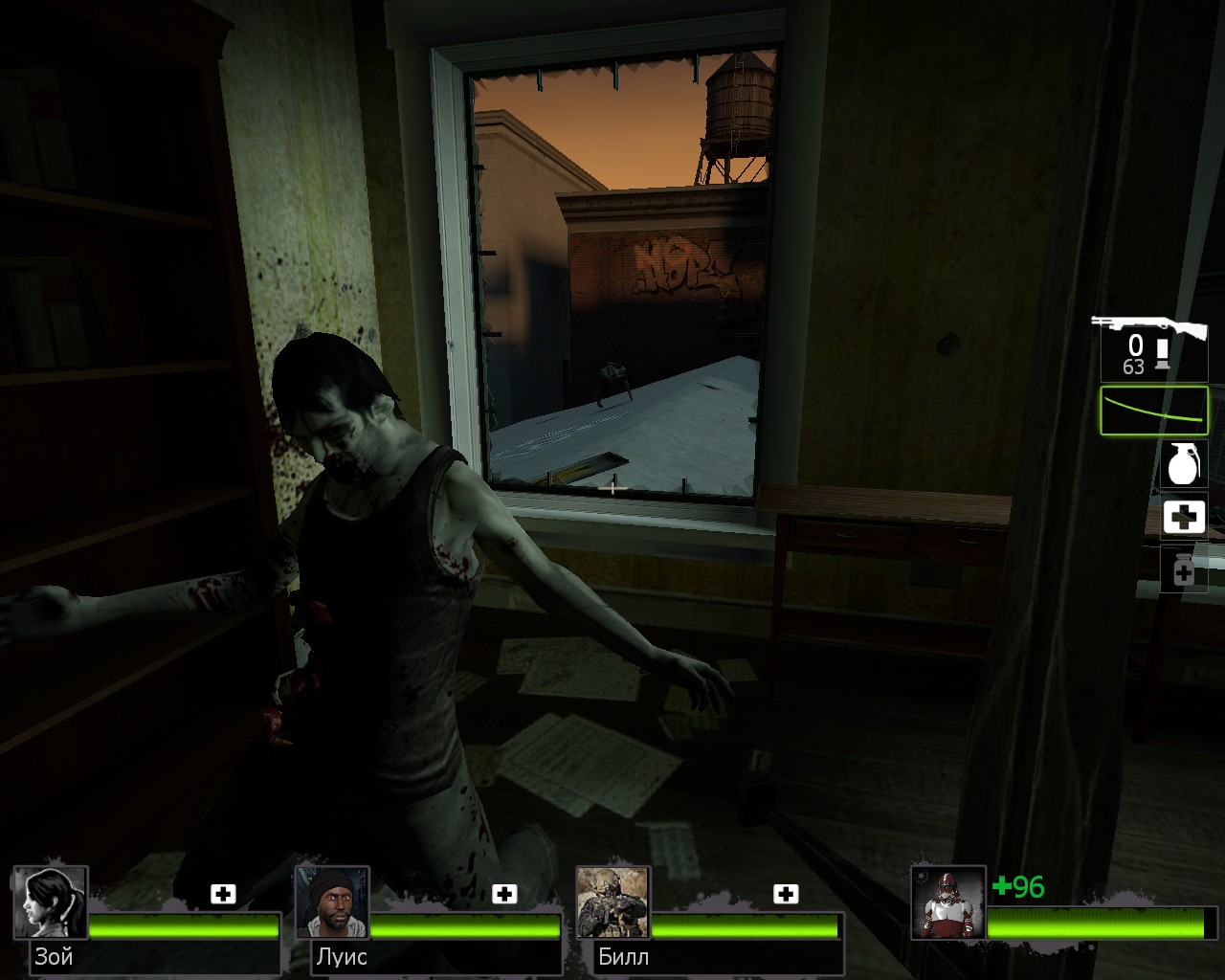 Скачать Left 4 Dead 2 "Оружейный мод Day of Guns - 9" - Геймплей